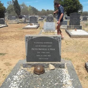 ROUX Pieter Matheus, le 1879-1958