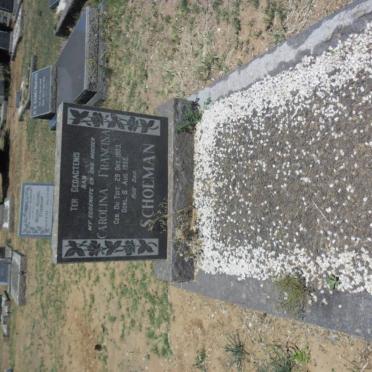 SCHOEMAN Carolina Francina nee DU TOIT 1903-1955