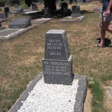 SCHALKWYK Walda, van 1947-1947