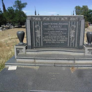 SLABBERT Jurgen Hendrik Johannes 1882-1951 &amp; Johanna Ada 1890-1956