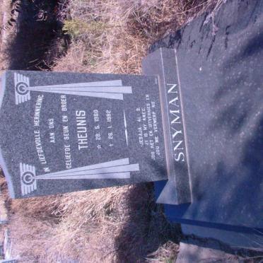 SNYMAN Theunis 1960-1982