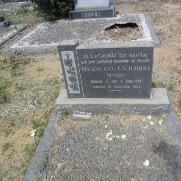 SPEIRS Magdalena Catharina nee DU TOIT 1897-1955