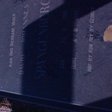 SPANGENBERG David Johannes 1918-1982