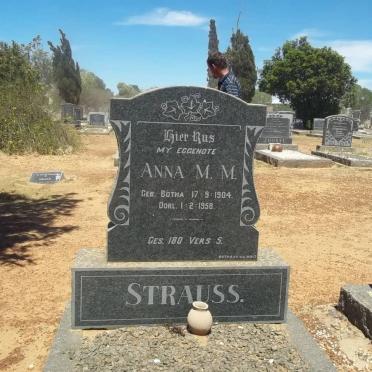 STRAUSS Anna M.M. nee BOTHA 1904-1958