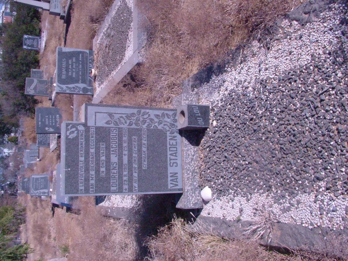 STADEN Lourens Jacobus, van 1915-1962