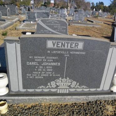 VENTER Carel Johannes 1895-1968
