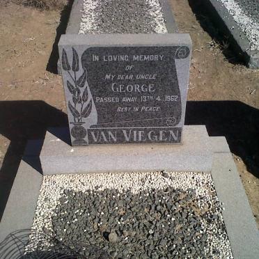 VIEGEN George, van -1962
