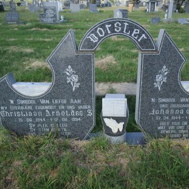 VORSTER Christiaan Arnoldes S. 1944-1994 &amp; Johanna Christina 1944-