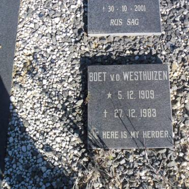 WESTHUIZEN Boet, v.d. 1907-1983