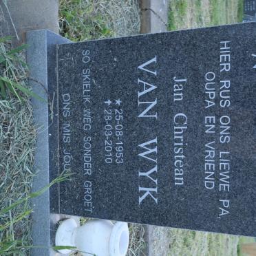 WYK Jan Christean, van 1953-2010