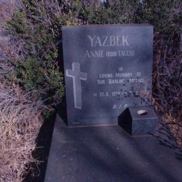 YAZBEK Annie nee TAGER 1894-1973