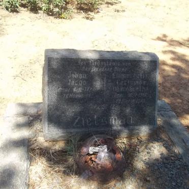 ZIETSMAN Johan Jacqo 19?? &amp; Emmerentia Gertruida Margaretha -1951