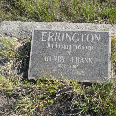 ERRINGTON Henry Frank 1892-1964
