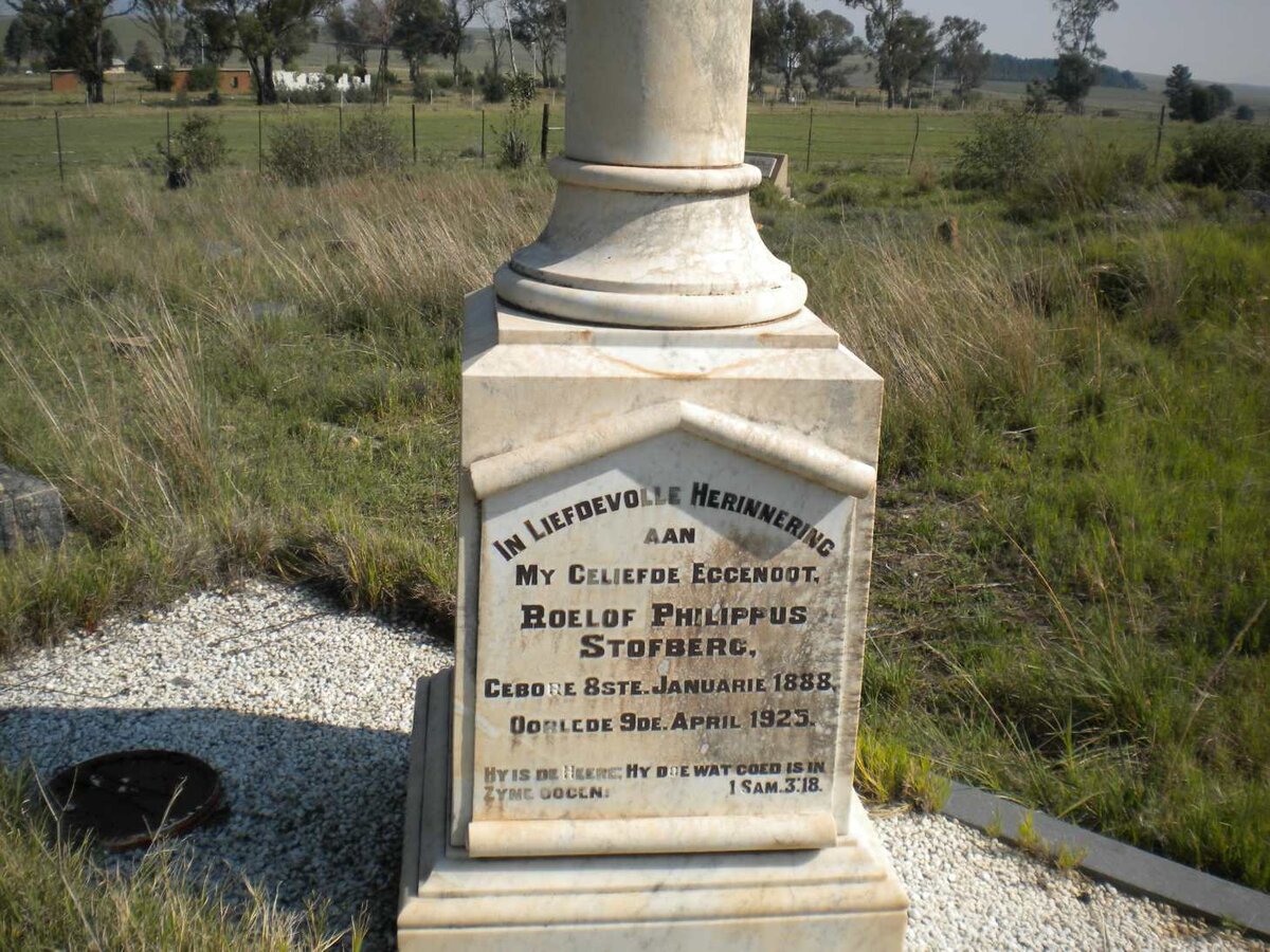 STOFBERG Roelof Philippus 1888-1925