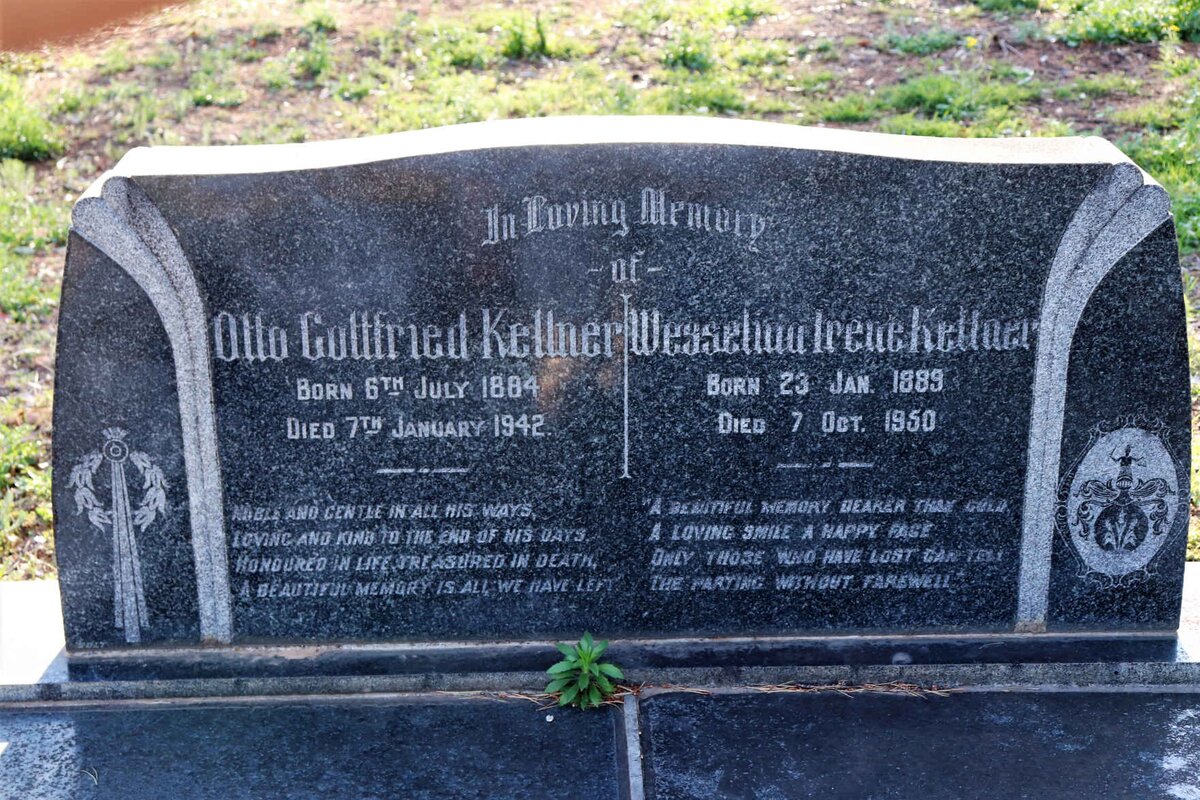 KELLNER Otto Gottfried 1884-1942 &amp; Wesselina Irene 1889-1950