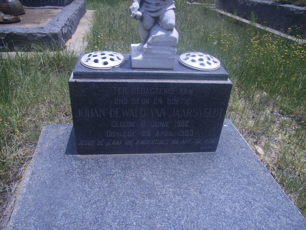 JAARSVELDT Johan Dewald, van 1962-1963