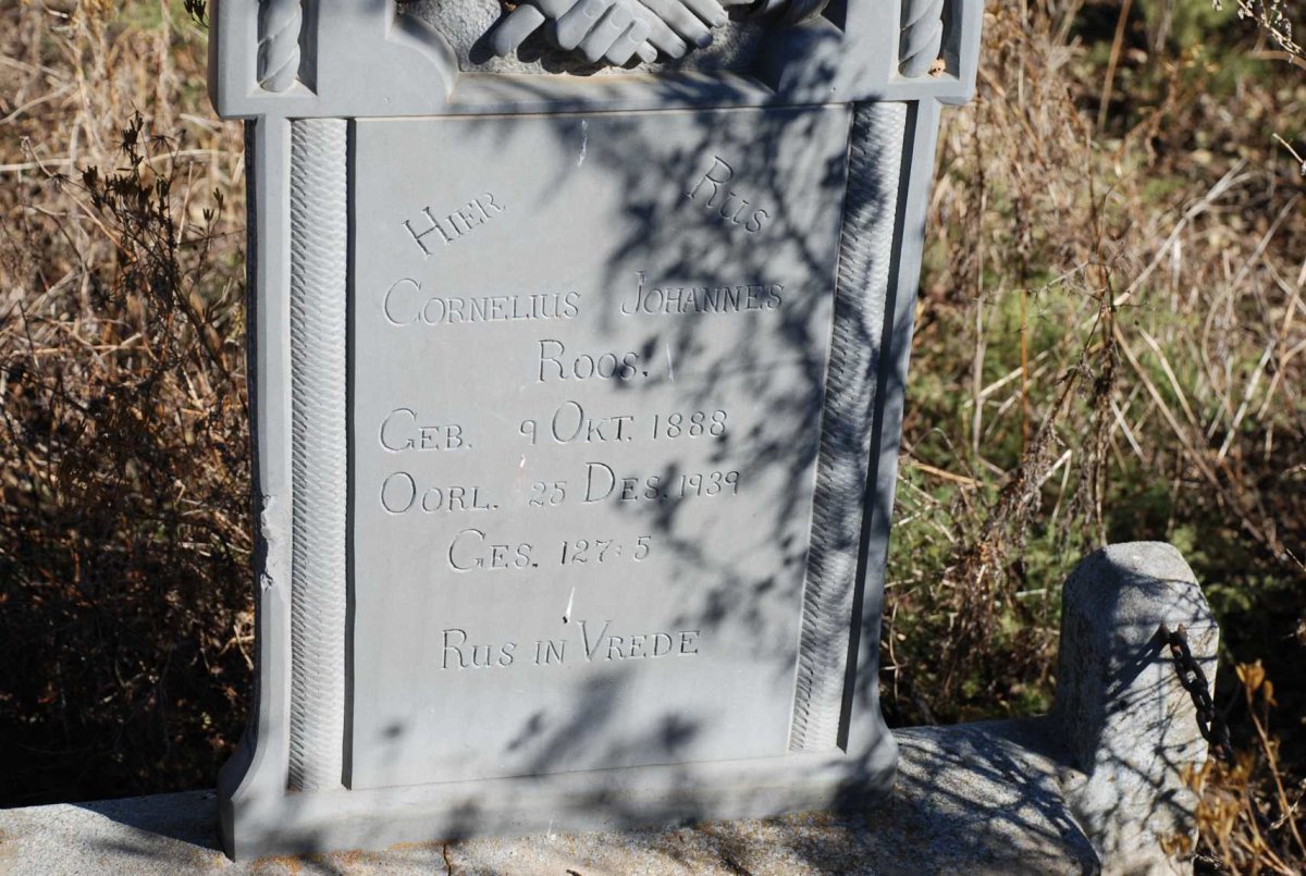 ROOS Cornelius Johannes 1888-1939