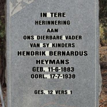 HEYMANS Hendrik Bernardus 1883-1938