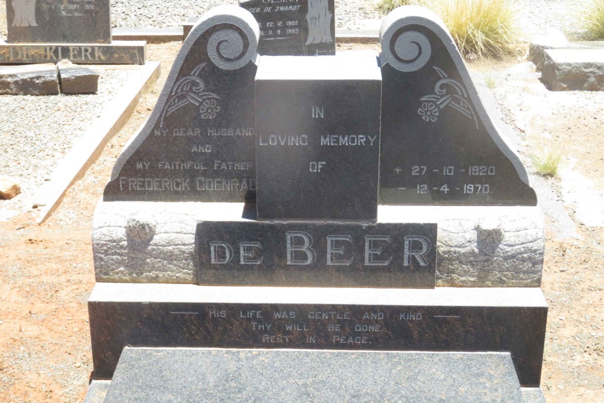 BEER Frederick Coenrad, de 1920-1970