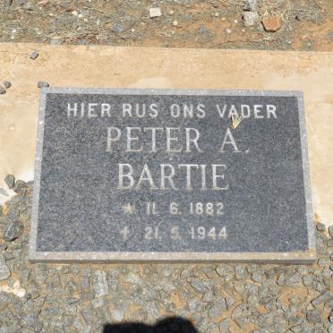 BARTIE Peter A. 1882-1944