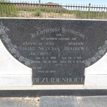BEZUIDENHOUT Tjaart Nicolaas Jacobus 1896-1957 &amp; Hester W.C. 1899-1977