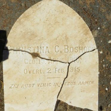 BOSHOFF Christina C. 1910-1915