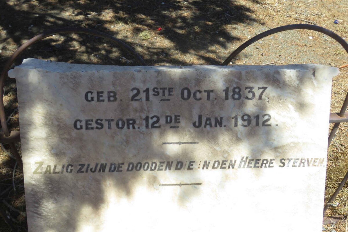 FOURIE Louis Jacobus 1837-1912