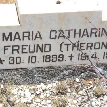 FREUND Konrad Friedrich Georg 1885-1963 &amp; Maria Catharina THERON 1899-1960