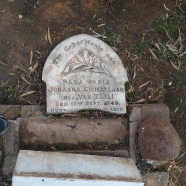 GROBBELAAR Sara Maria Johanna nee VAN ZYL 1849-1919