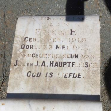 HAUPTFLEISCH Frikkie 1919-1937