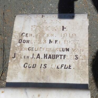 HAUPTFLEISCH Frikkie 1919-1937