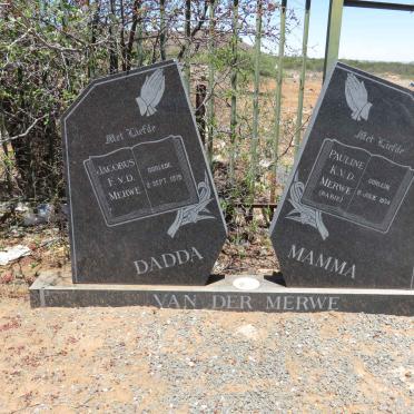 MERWE Jacobus F., v.d. -1976 &amp; Pauline K. RABIE -1974