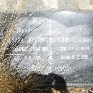 OLIVIER Hendrik Gerhardus 1884-1951 &amp; Susara Johanna LAMPRECHT 1890-1966 