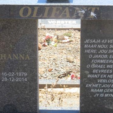 OLIFANT Johanna 1979-2014