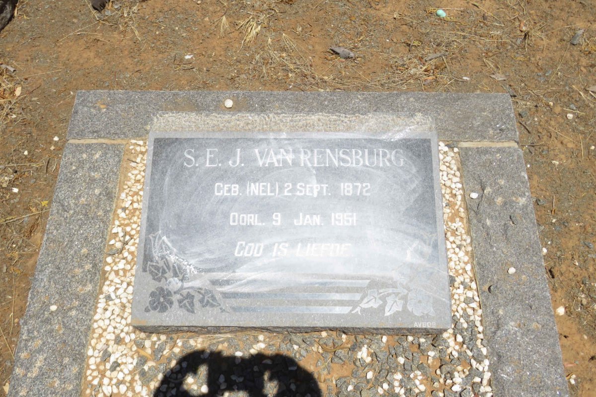 RENSBURG S.E., J. van nee NEL 1872-1951