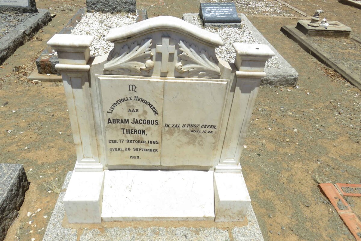 THERON Abram Jacobus 1885-1929