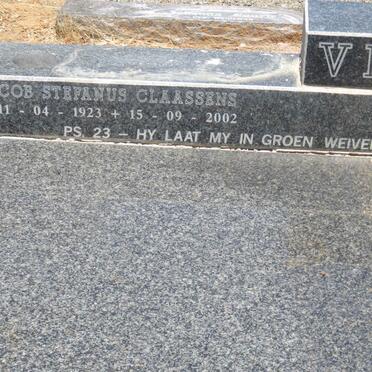 VILJOEN Jacob Stefanus Claassens 1923-2002 &amp; Charlotta Johanna 1925-2009