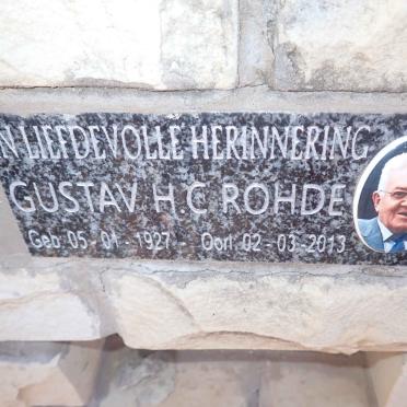ROHDE Gustav H.C. 1927-2013