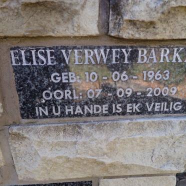 BARKER Elise Verwey 1963-2009