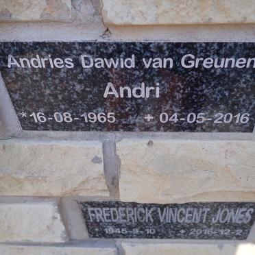 GREUNEN Andries Dawid, van 1965-2016