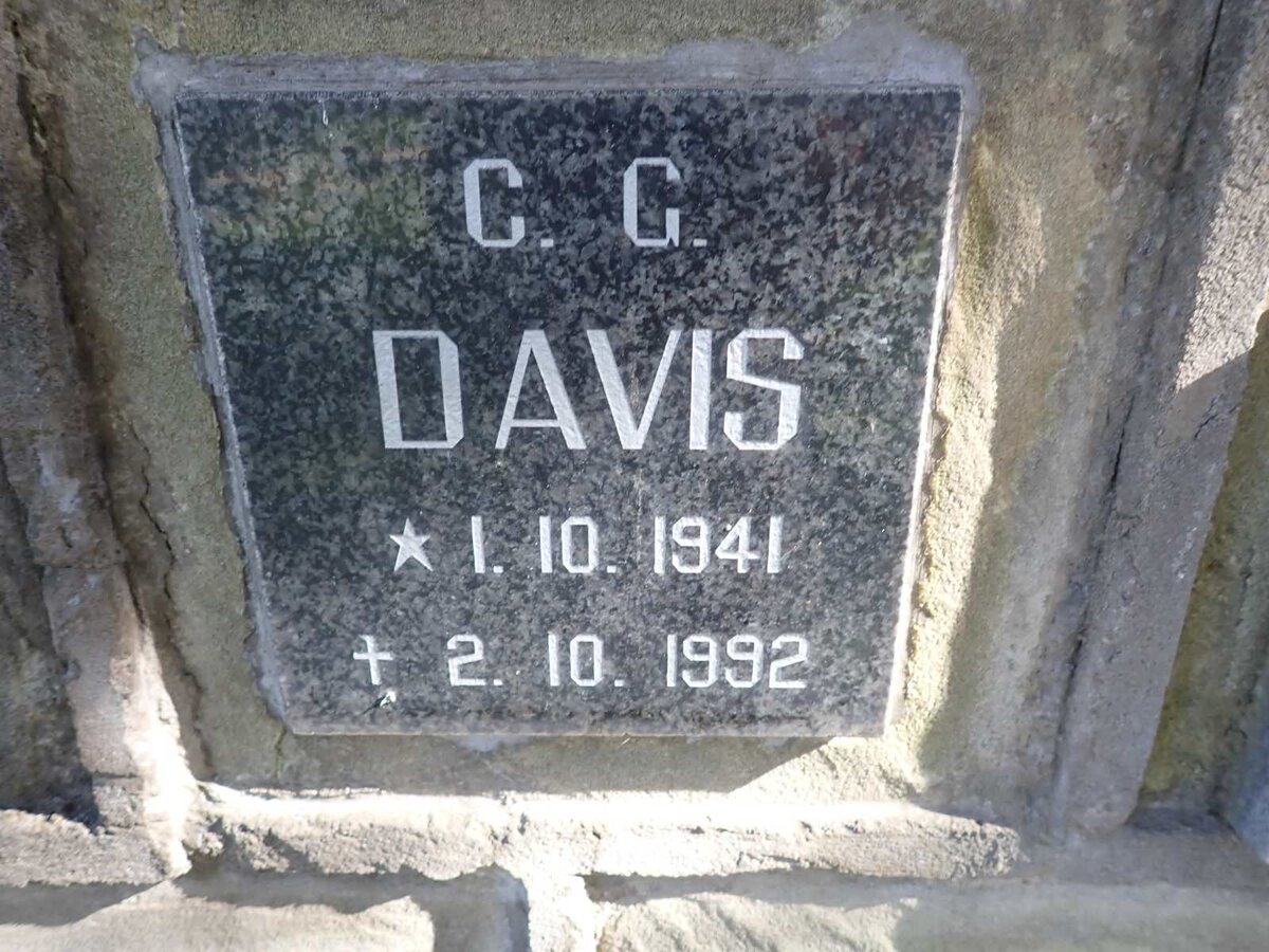DAVIS C.G. 1941-1992