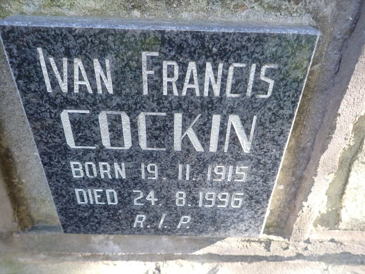 COCKIN Ivan Francis 1915-1996