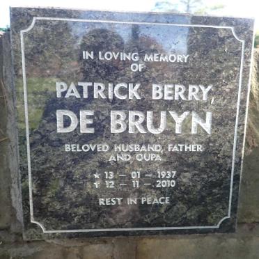 BRUYN Patrick Berry, de 1937-2010