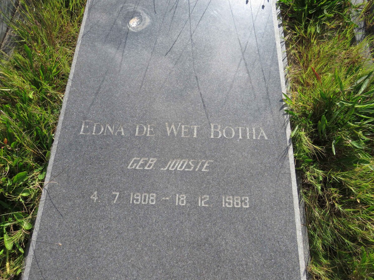 BOTHA Edna de Wet nee JOOSTE 1908-1983