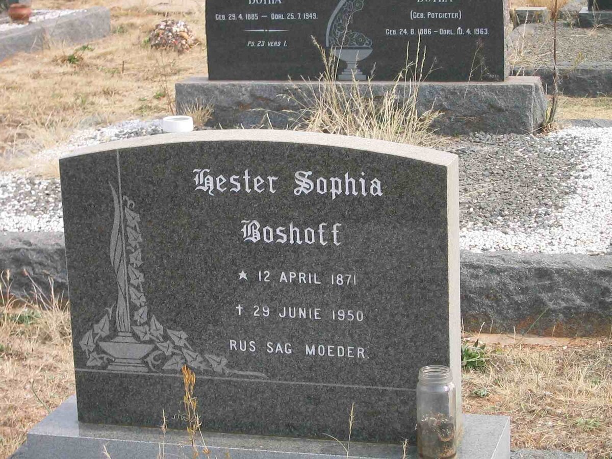 BOSHOFF Hester Sophia 1871-1950