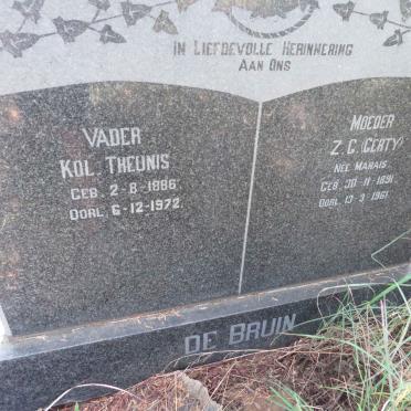 BRUIN Theunis, de 1886-1972 & Z.G. MARAIS 1891-1961
