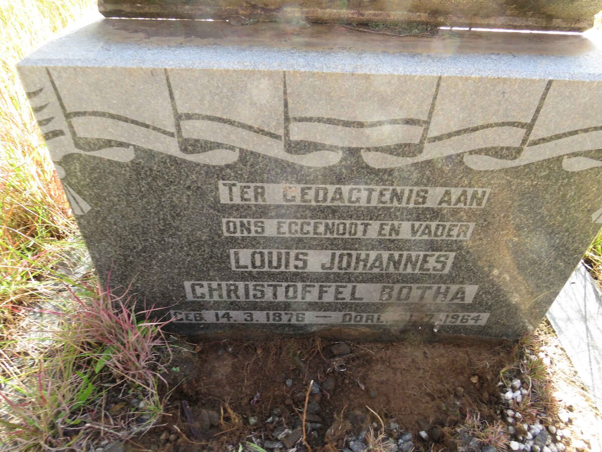 BOTHA Louis Johannes Christoffel 1876-1964