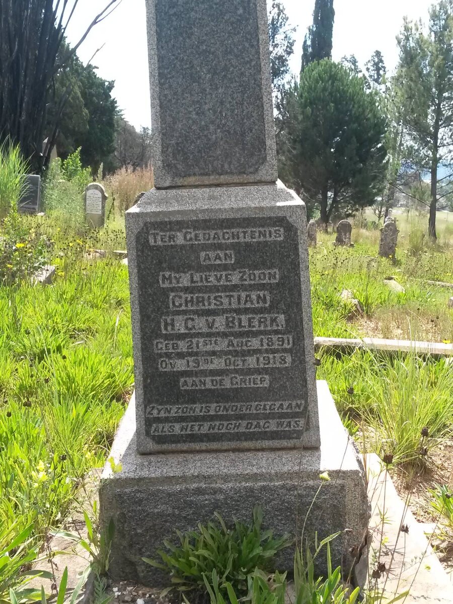 BLERK Christian H.G., v. 1891-1918