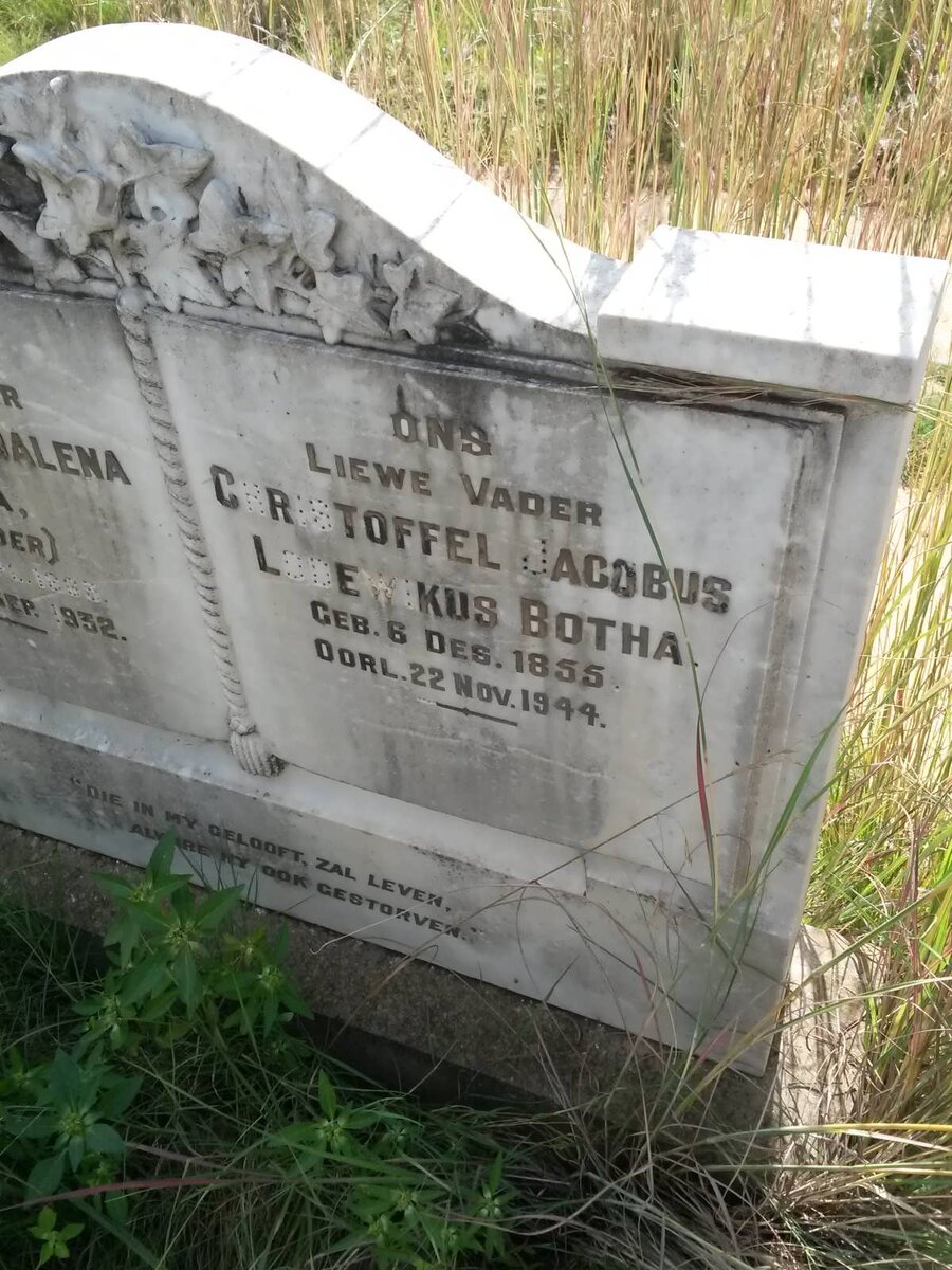 BOTHA Christoffel Jacobus Lodewikus 1855-1944 &amp; Heiltje Magdalena KOEKEMOER -1932 _2