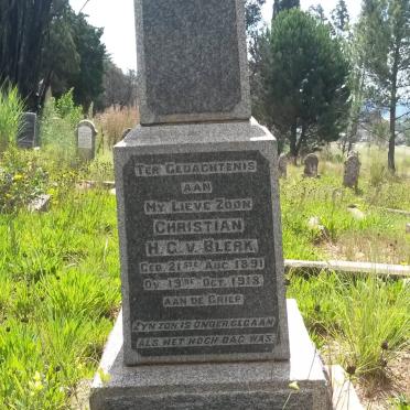 BLERK Christian H.G., v. 1891-1918